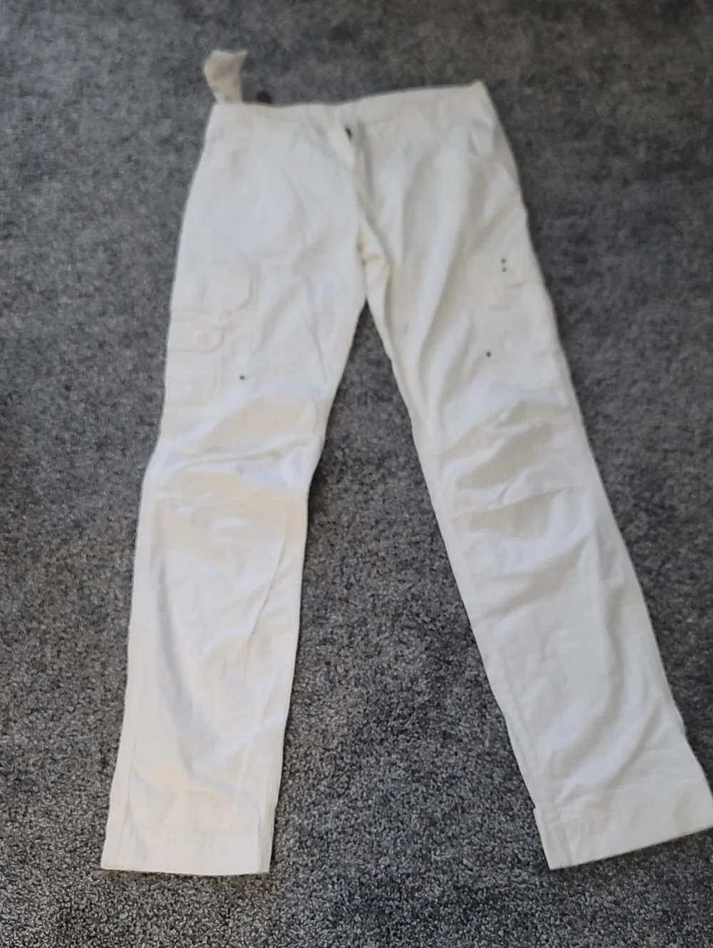 White Cargo Pants